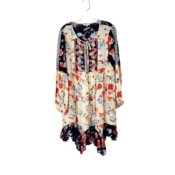 Patrons of Peace Dresses & Skirts - Patrons of Peace Boho Floral Peasant Dress Size Medium